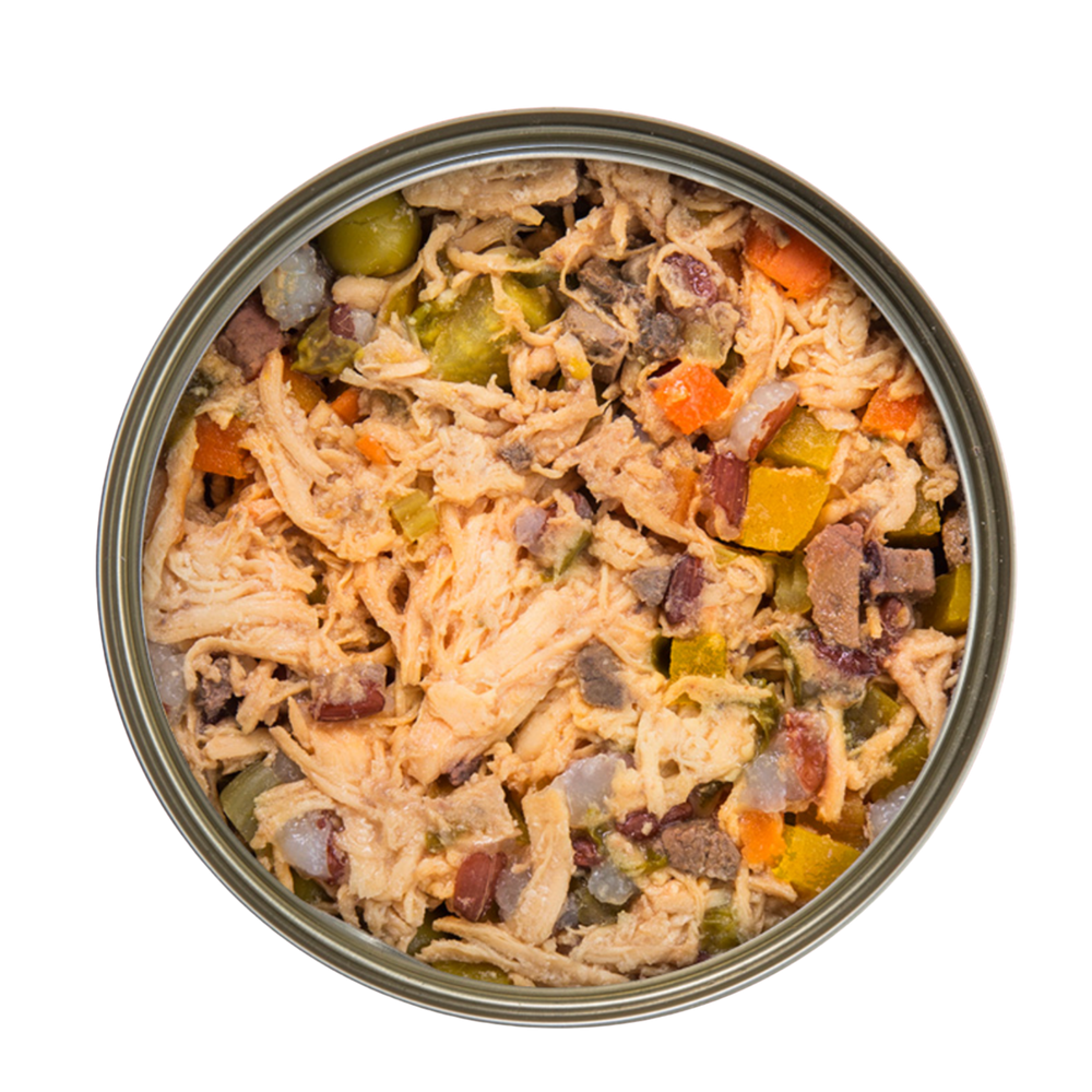 Kakato Chicken canned pet food with beef liver and mixed vegetables in 170g tin