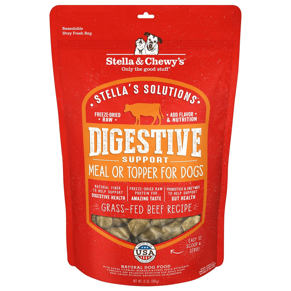 Stella & Chewy's Stella's Solutions for Dogs - Digestive Support Grass-Fed Beef 有助消化系統 - 草飼牛配方 Stella & Chewy's