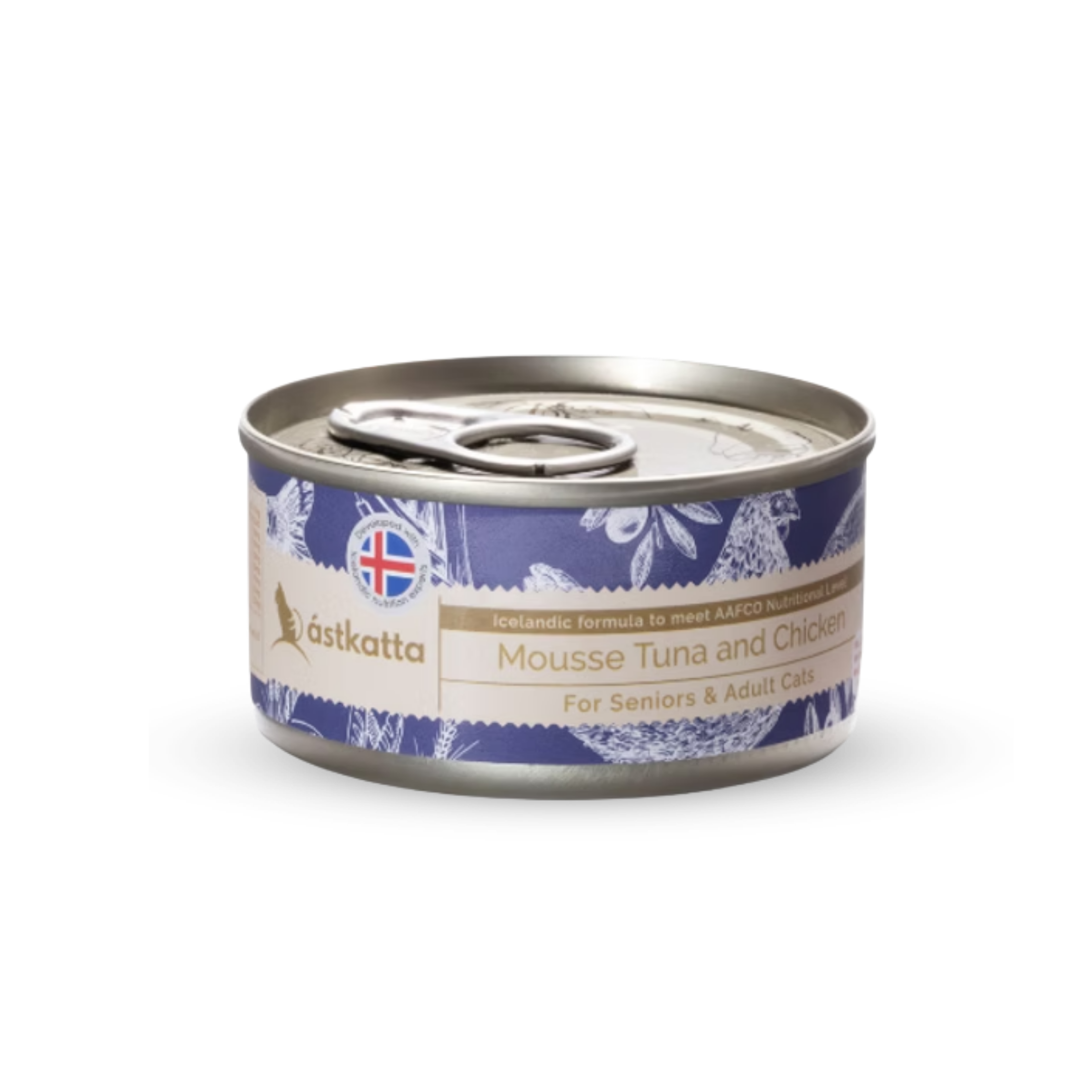 ástkatta Adult & Senior Tuna & Chicken Mousse 80g x 1 / 6 / 12 / 24tins