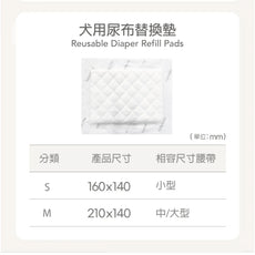 Bebepepe Reusable Diaper Refill Pads | 犬用尿布替換墊 50入 bebepepe
