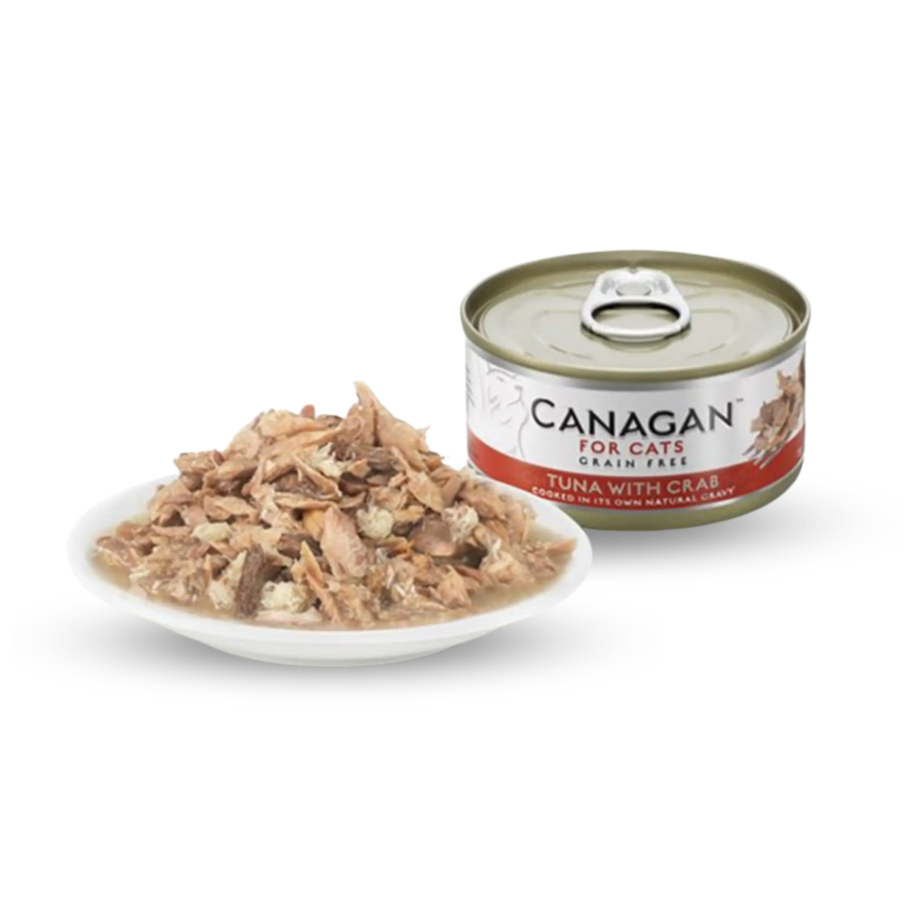 Canagan - Grain Free Canned Cat Food - Tuna with Crab 無穀物吞拿魚伴蟹肉配方75g (6罐) thepethk