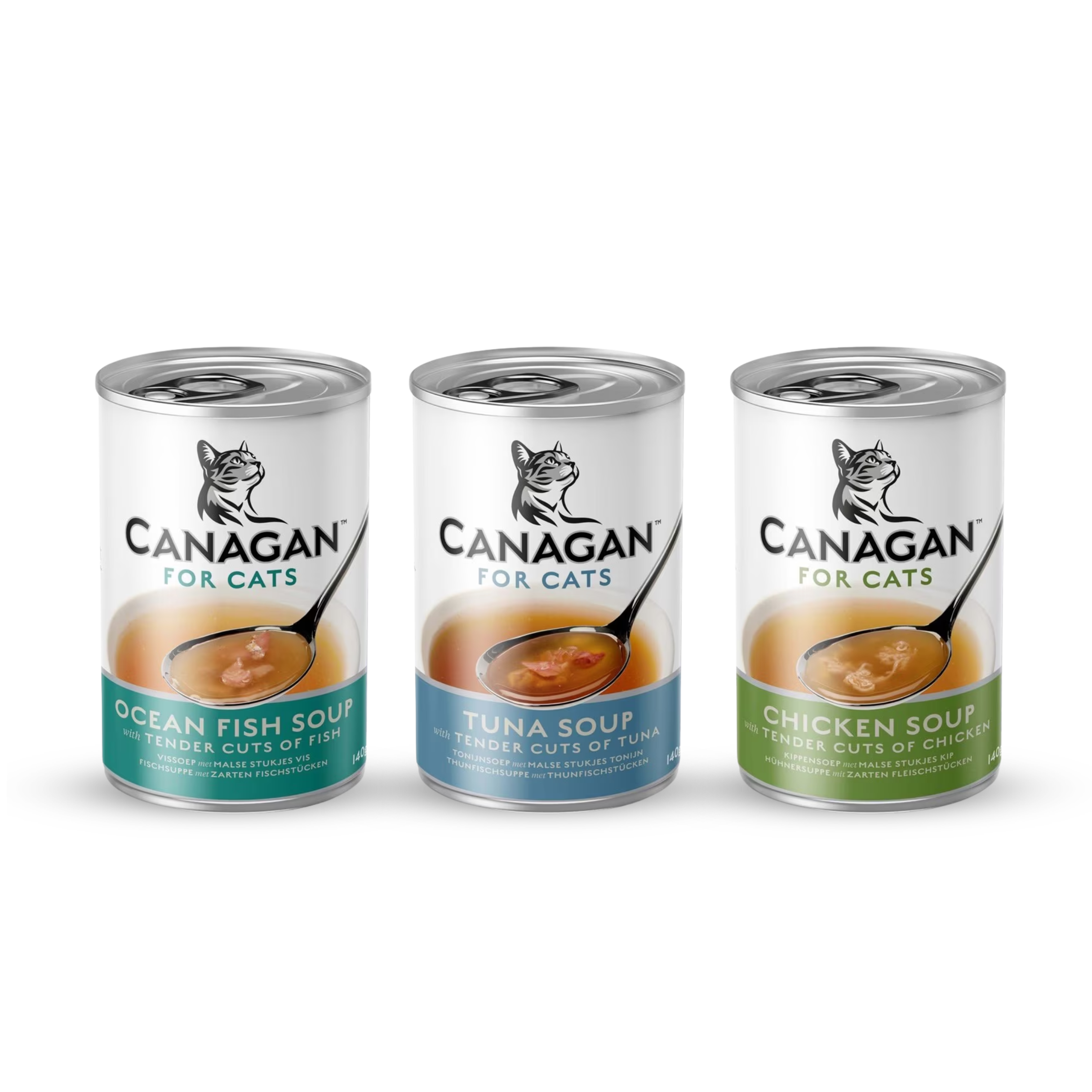 Canagan Cat Soup - Mixed Flavours  | 140g x 6 cans