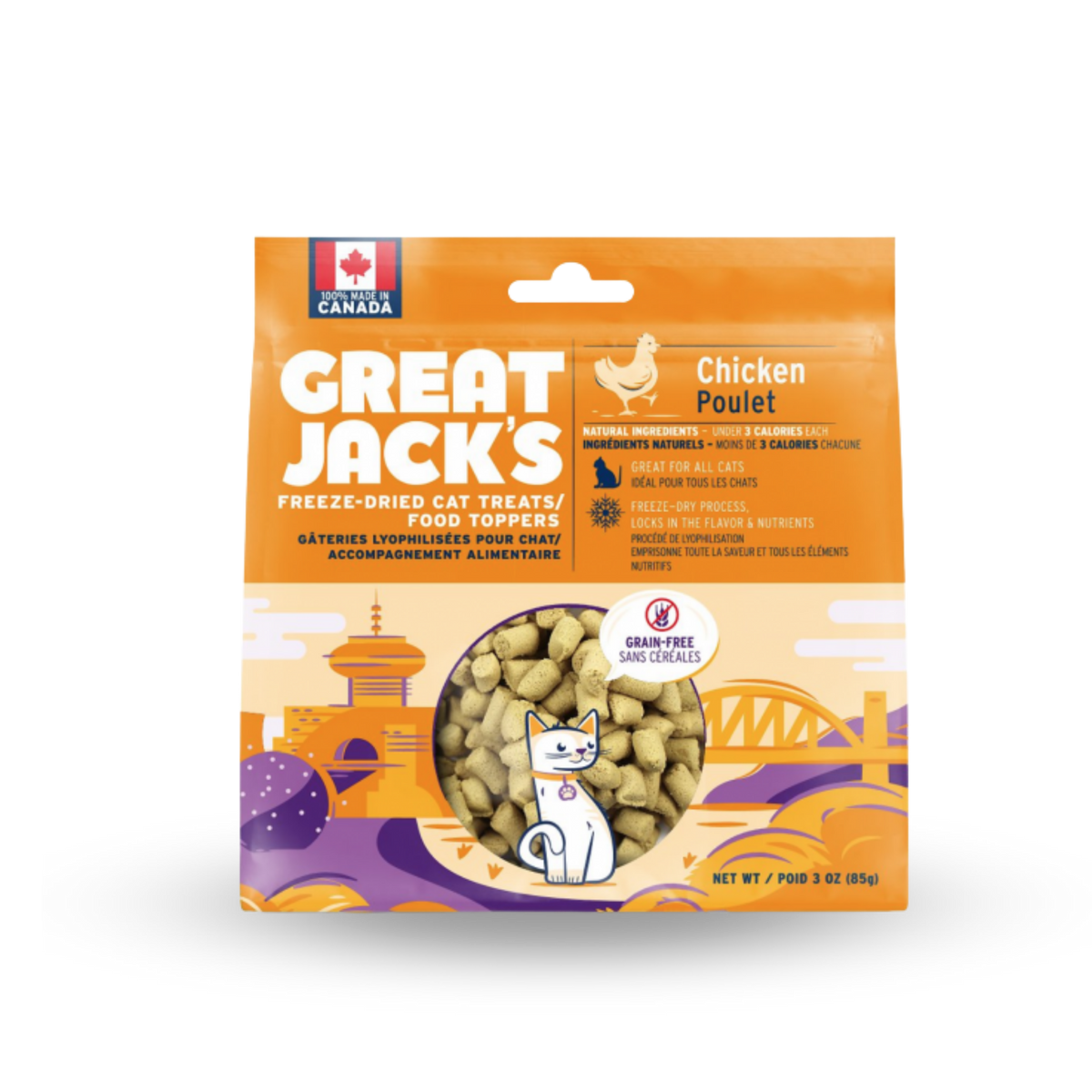 Great Jack's Cat Treats - Freeze Dried Chicken Cat Treats | 冷凍脫水雞肉小食 Great Jack's