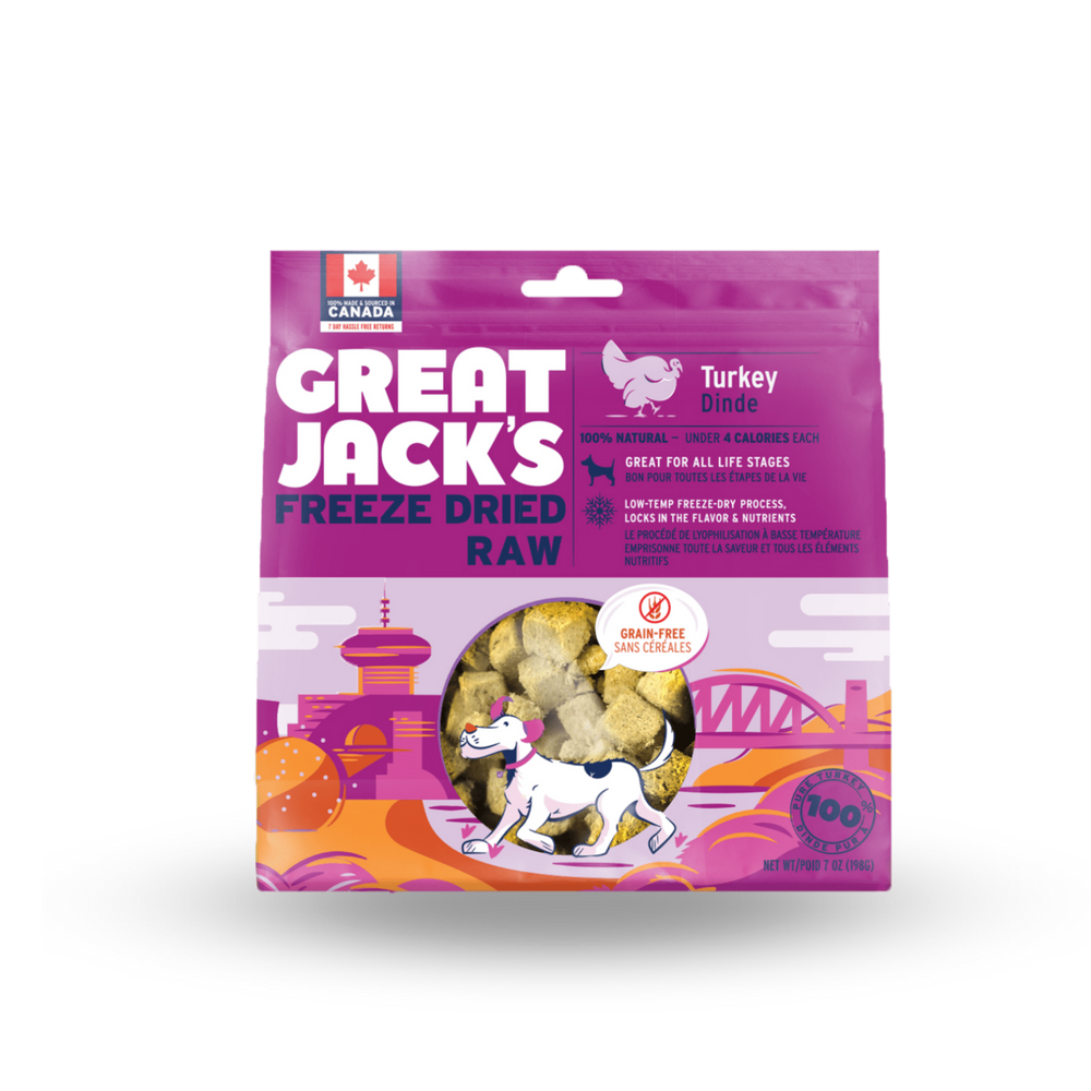 Great Jacks Dog Treat - Freeze-Dried Turkey | 100%凍乾脫水火雞肉 Great Jack's