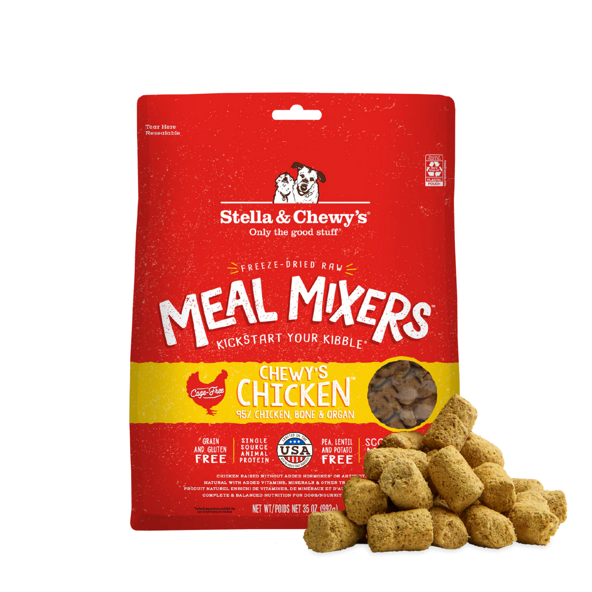 Stella & Chewy's Freeze-Dried Raw Dog Food Mixers & Toppers - Chewy's Chicken Meal Mixers 籠外鳳凰 (雞肉配方) Stella & Chewy's
