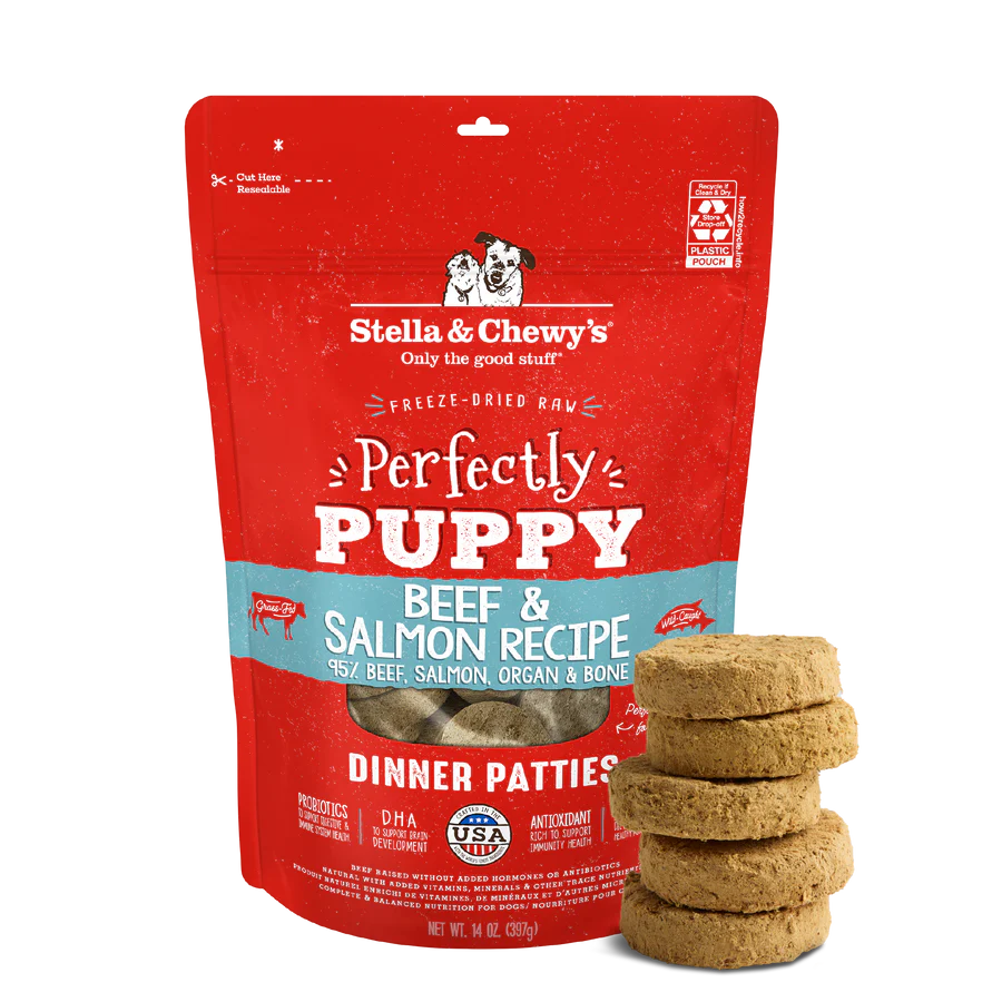 Stella & Chewy's Dinner Patties - Perfectly Puppy Beef & Salmon 幼犬系列 - 牛肉及三文魚配方 Stella & Chewy's
