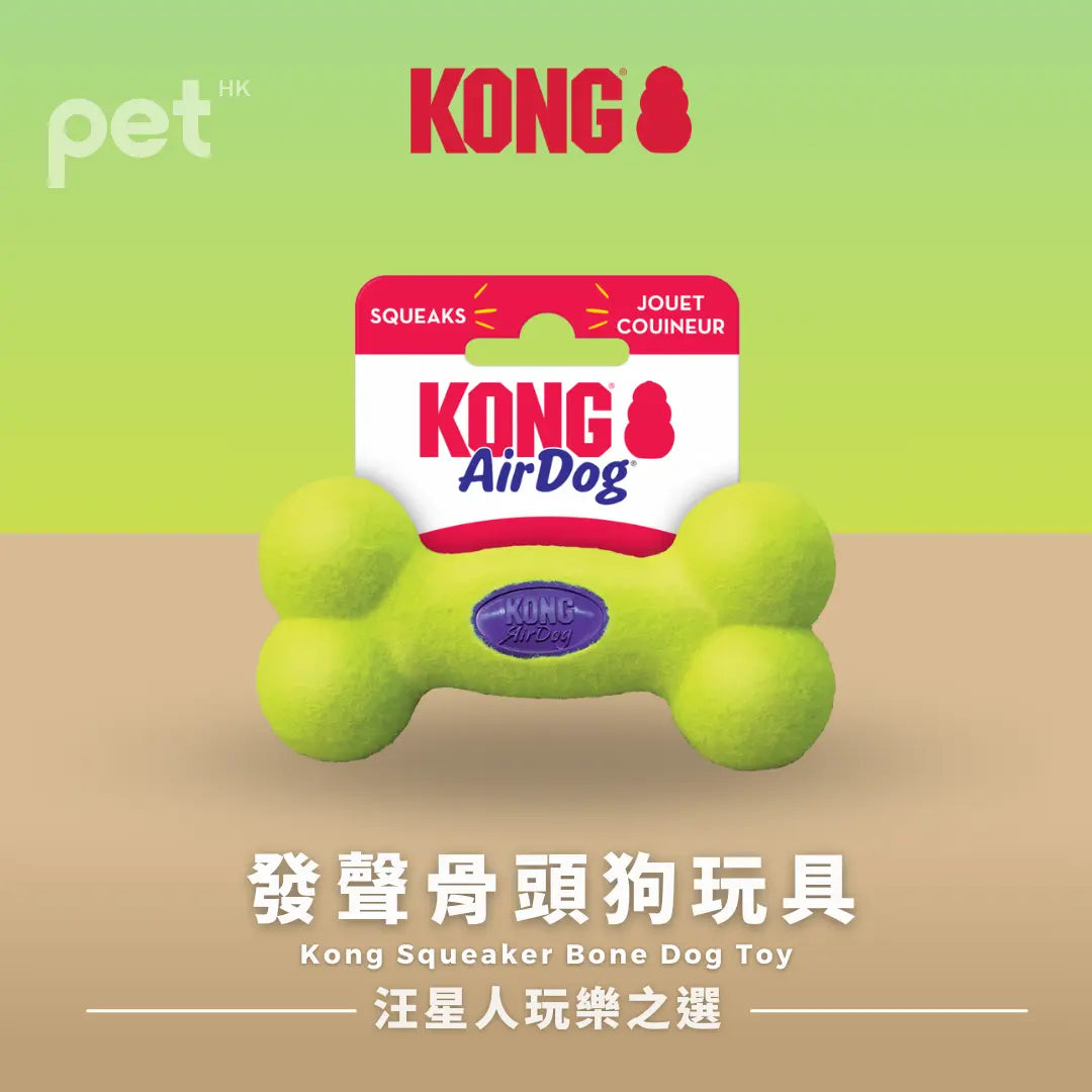 KONG 吱吱骨狗玩具 | 發聲骨頭狗玩具