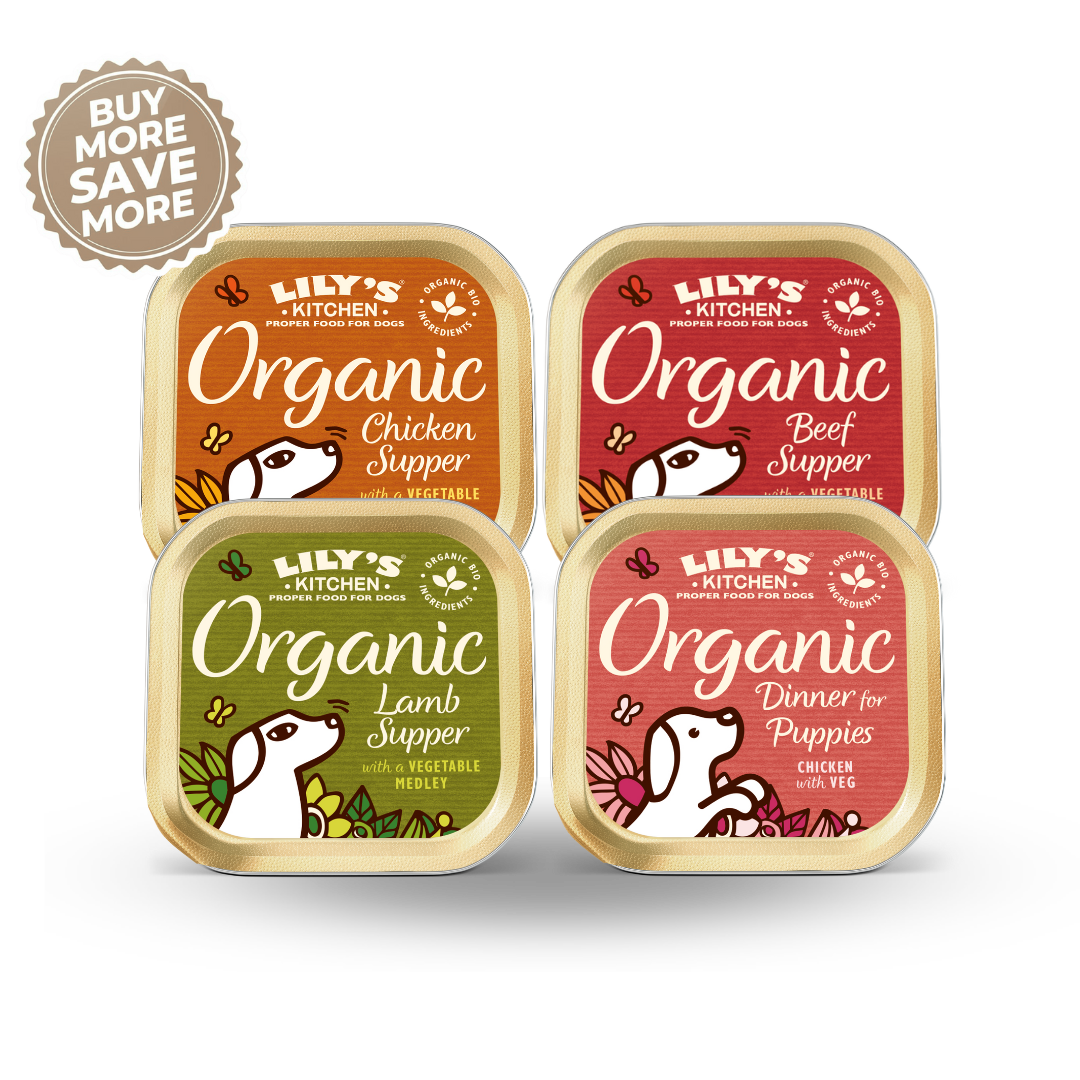 LILY’S KITCHEN Organic Wet Food for Dogs ( 4/8/12/24/48 Tins Mixed Flavours) | 有機犬用主食罐 (混合口味) LILY’S KITCHEN