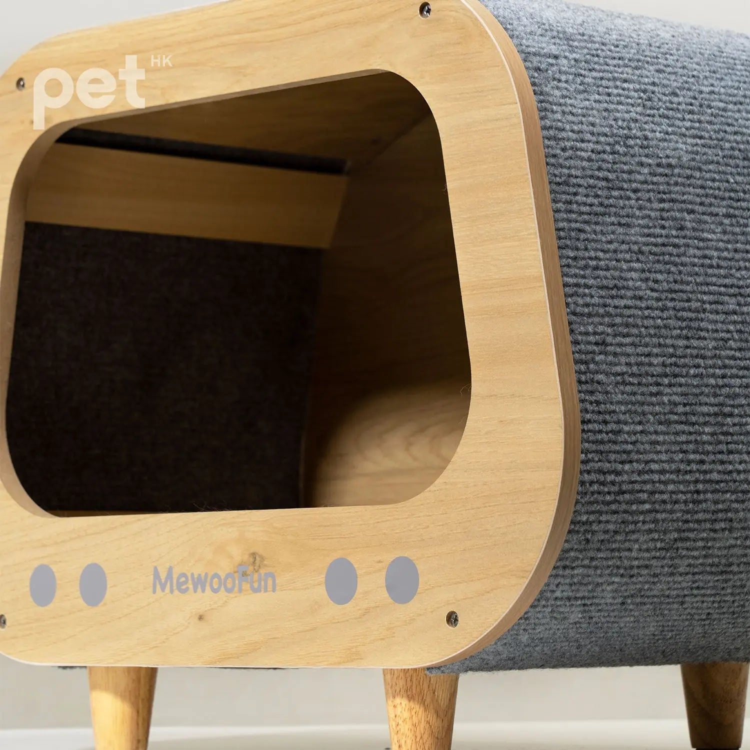 MEWOOFUN喵乎汪也 木質貓窩 | Wooden Cat Condo PET