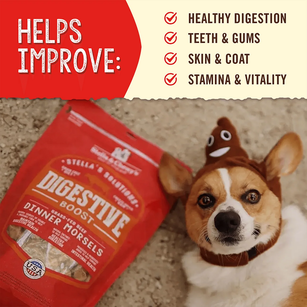 Stella & Chewy's Stella's Solutions for Dogs - Digestive Support Grass-Fed Beef 有助消化系統 - 草飼牛配方 Stella & Chewy's