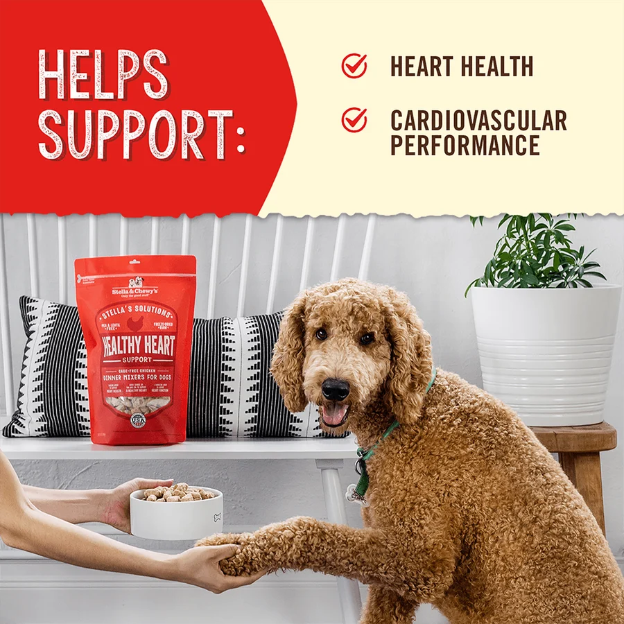 Stella & Chewy's Stella's Solutions for Dogs - Healthy Heart Support Cage-Free Chicken 支援心臟健康 - 放養雞配方 Stella & Chewy's