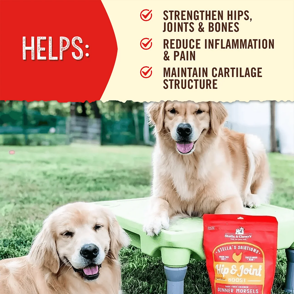 Stella & Chewy's Stella's Solutions for Dogs - Hip & Joint Support Cage-Free Chicken 有助關節健康 - 放養雞配方 Stella & Chewy's