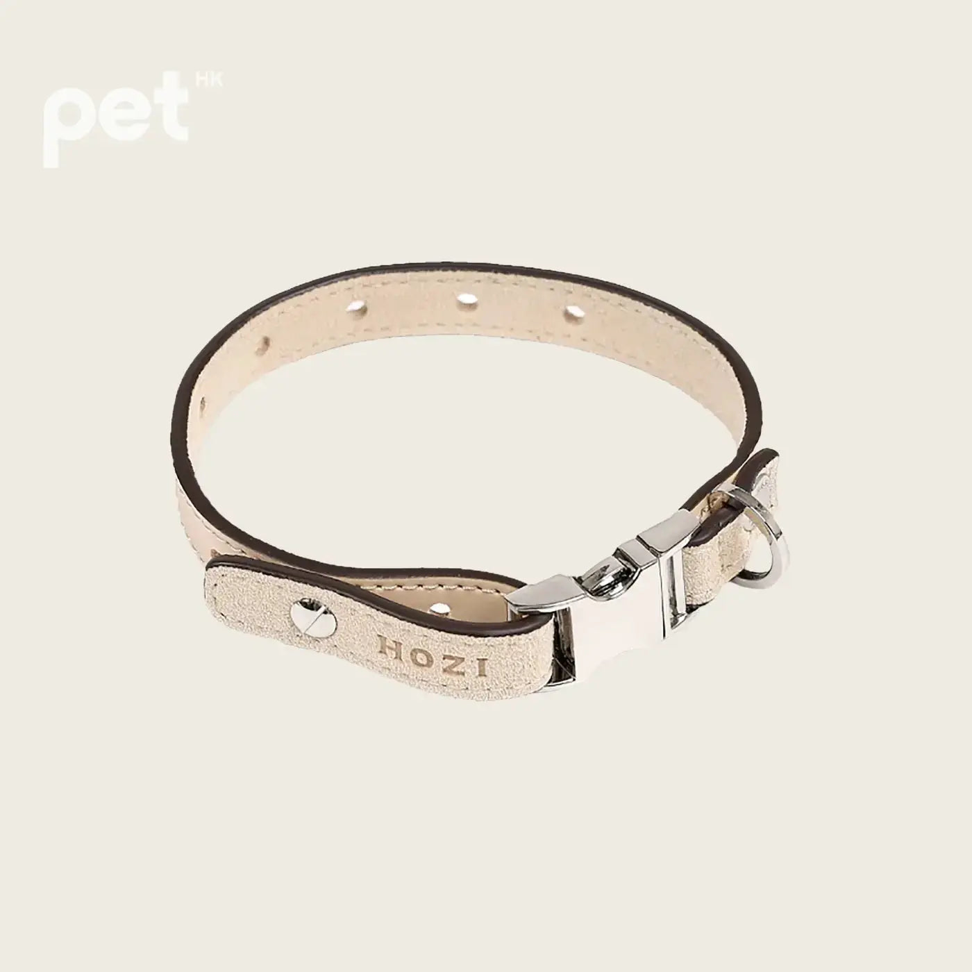 Saddle Strap Collar - Beige HOZI