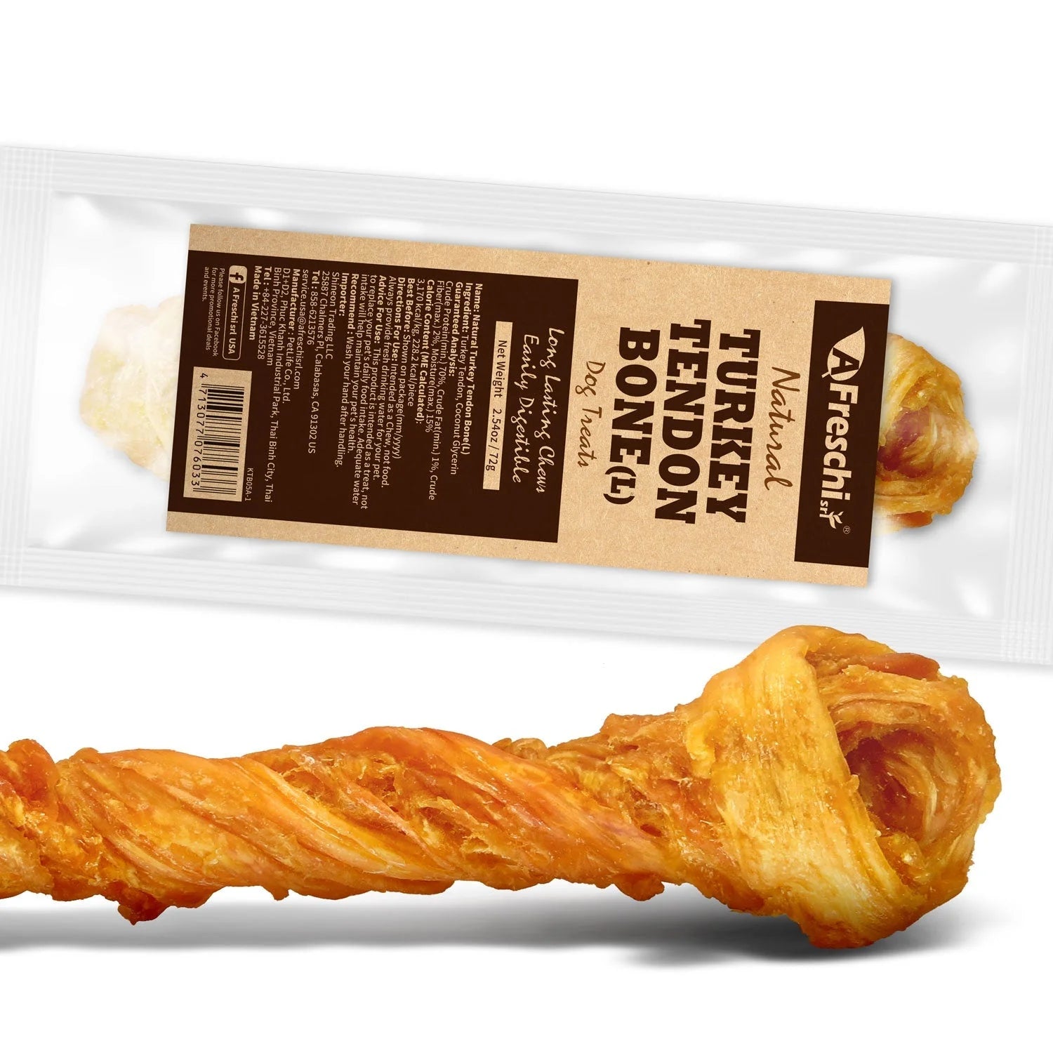 Afreschi Natural Turkey Tendon Large Size