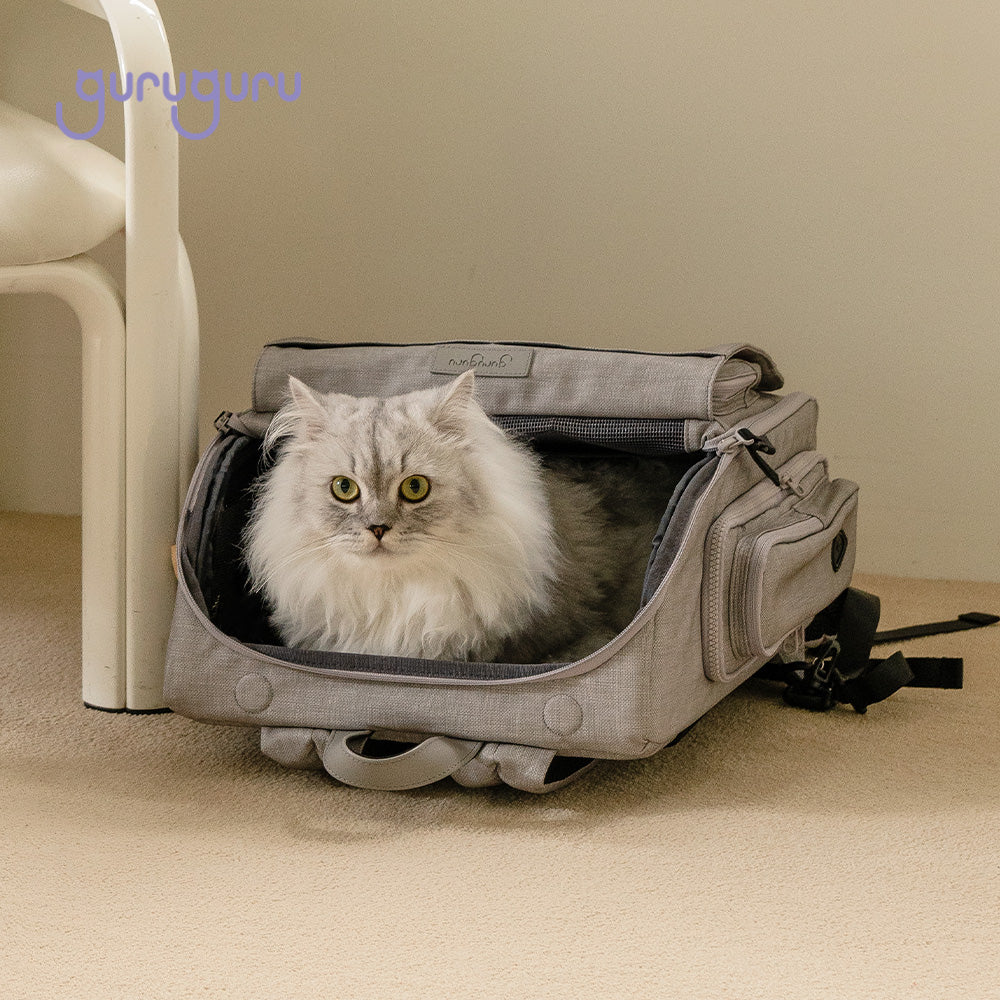 Wegoback Fit Pet Backpack - Guruguru (Grey)