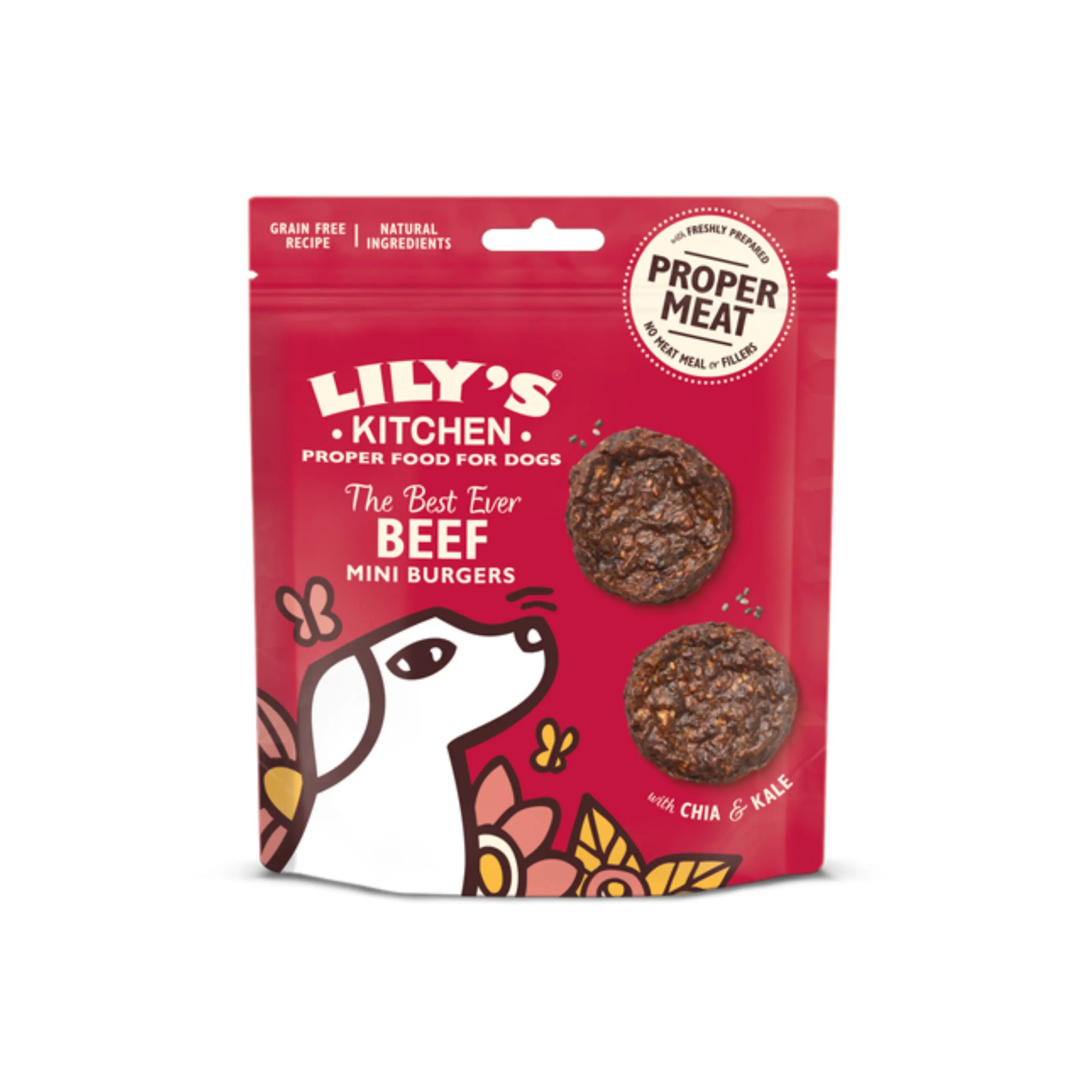 Dog Treats狗狗零食- The Best Ever Beef Mini Burgers迷你漢堡 LILY’S KITCHEN